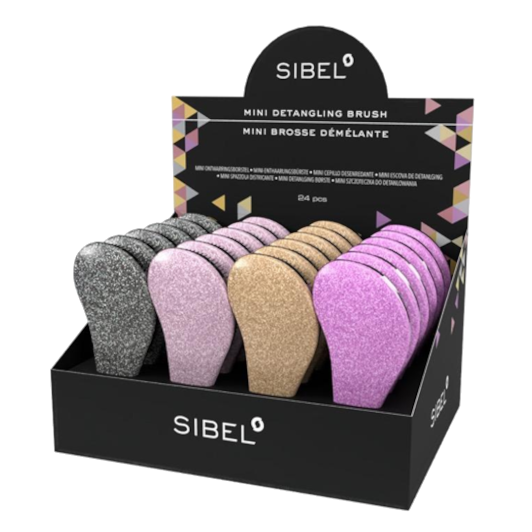 GESCHENK - MINI DETANGLING GLITTER BRUSH (24st)