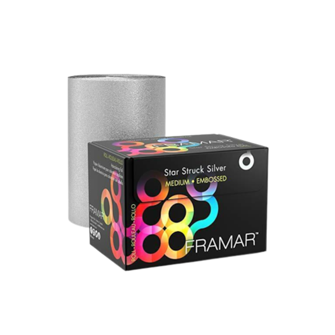 Aluminium Folie Rol - Star Struck zilver (relief)