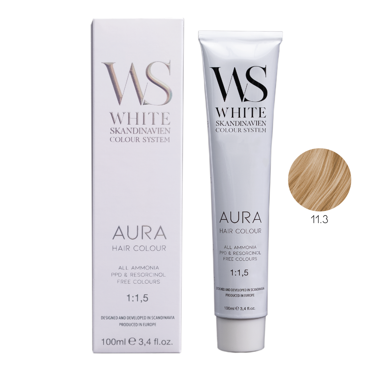 White Scandinavien 11.3 - Platinum Golden blonde