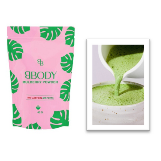Nieuw: BBODY - Mulberry Powder - Decaf Matcha - 40G