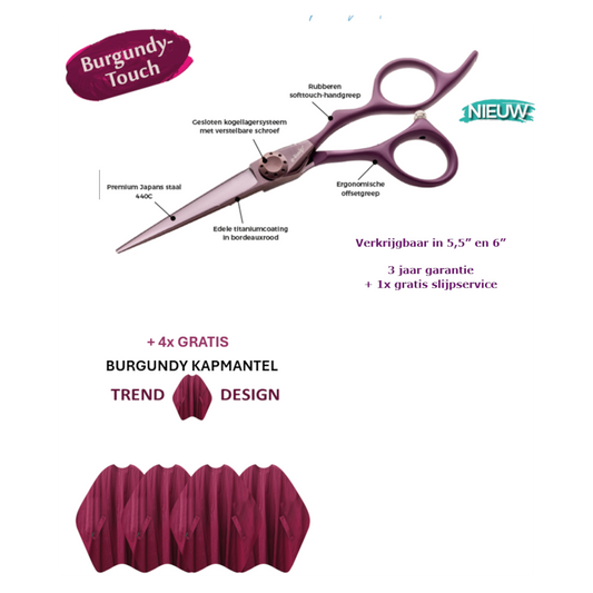 Nieuw: E-kwip bourgundy-Touch
