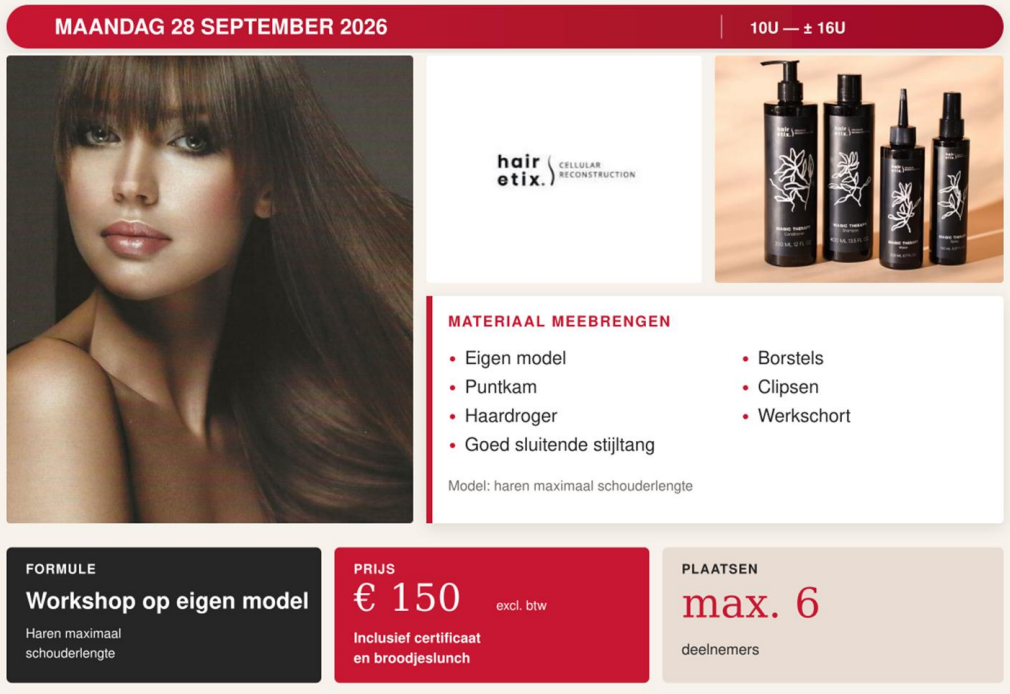 Hairetix Keratine- & haarbeautox door Sylviane Desmet - 28-09-2026