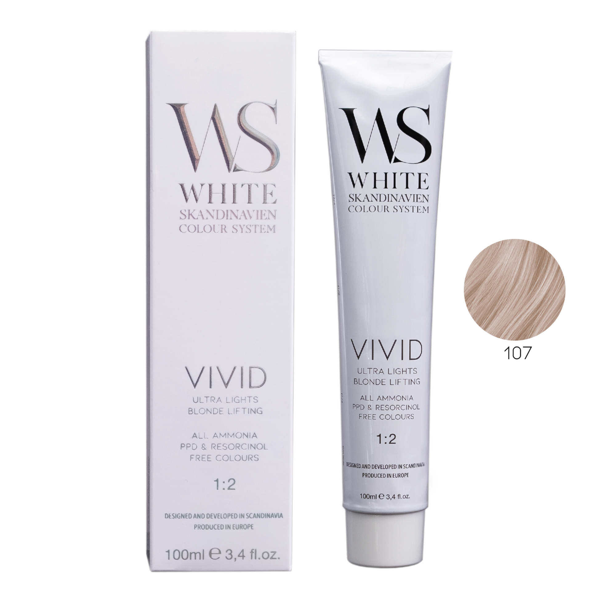 White Scandinavien 107 - Superlightener Iris